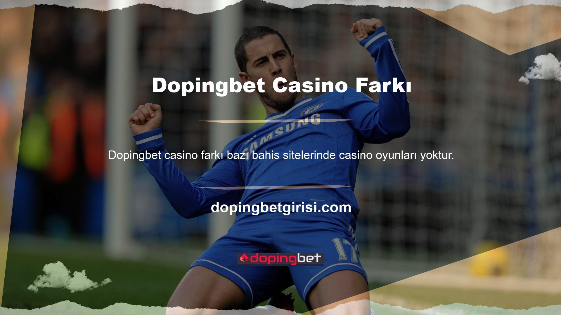 Bu nedenle, Dopingbet çok çeşitli bahis seçenekleri sunmaktadır